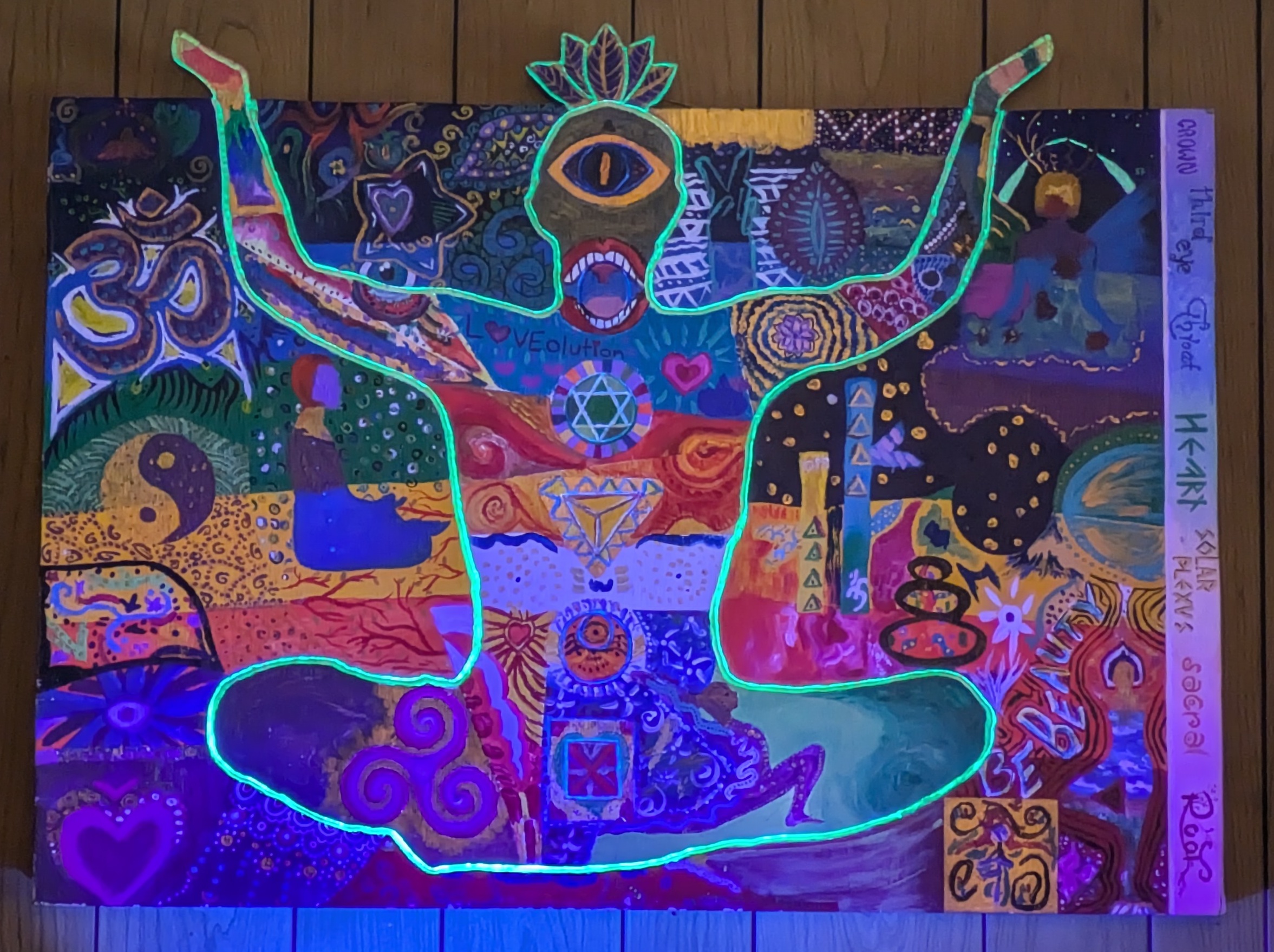 Under Blacklight - Process photo